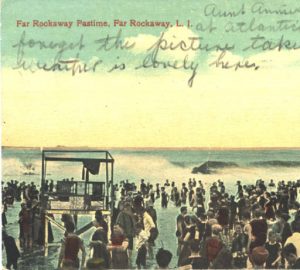 Breakers at Rockaway Beach, ca. 1910.