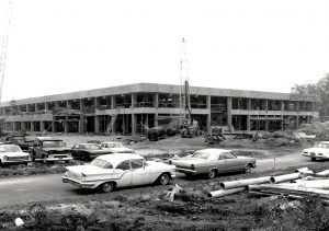 Stony Brook Union, February 1967. Photograph from the University Archives, Stony Brook University Libraries.