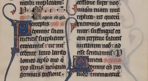 Leaf 15: “Missal: Missale Bellovacense.” Latin, 13th century. Otto F. Ege: Fifty Original Leaves from Medieval Manuscripts.