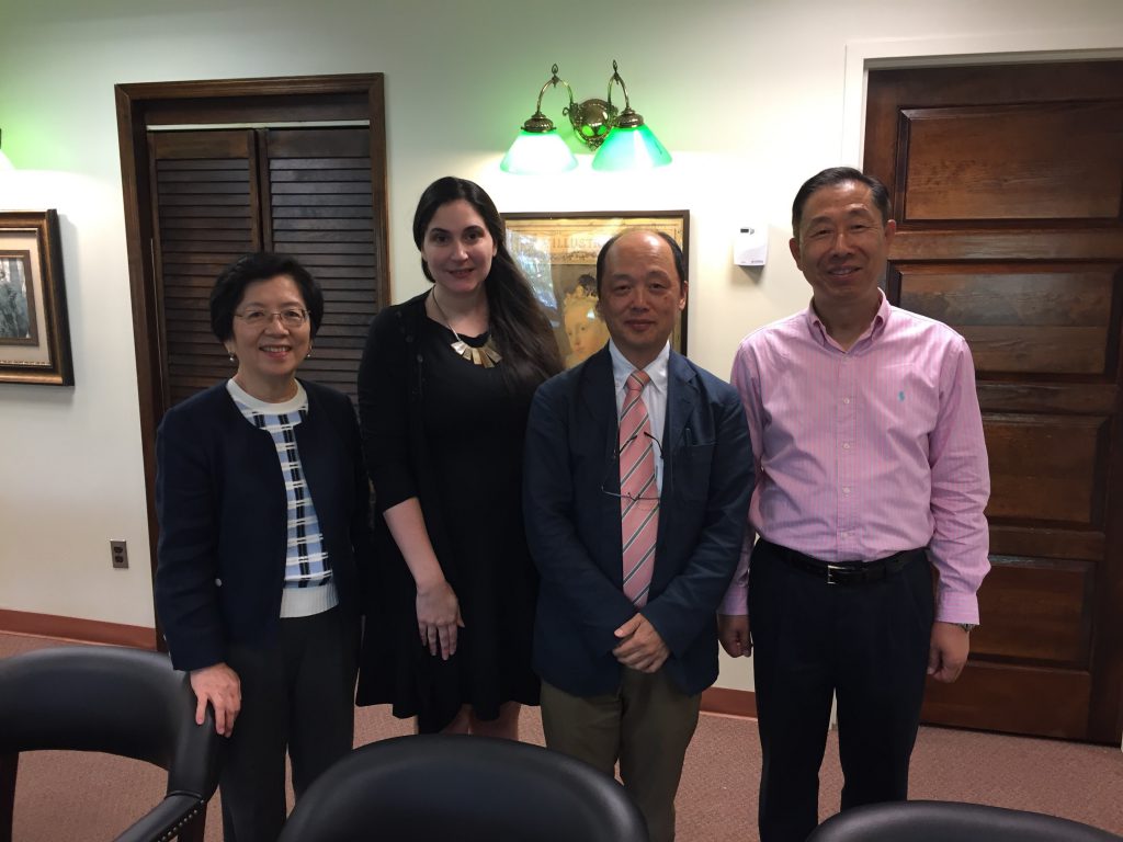 Mr. Yoji Nishigaya with SBU librarians