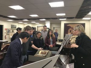 History Club visits Special Collections on November 28, 2018.
