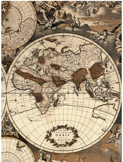 Wit, Frederik de. Nova totius terrarum orbis tabula. 1668.