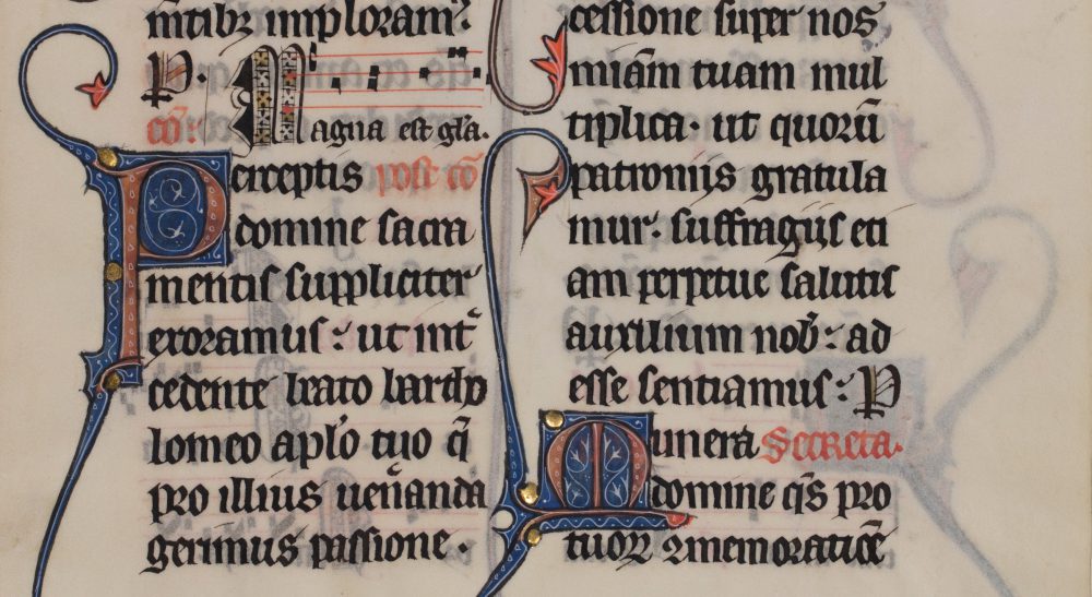 Font medieval manuscript Words, words,
