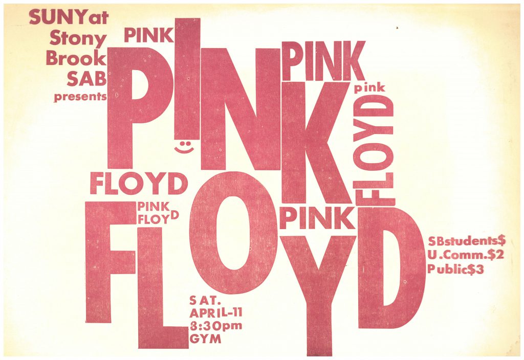 Pink Floyd poster, 1971.