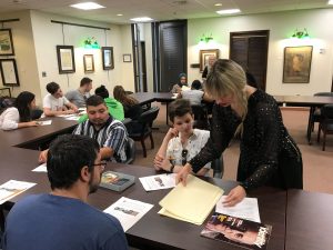 EGL 301 class visit to Special Collections, SBU Libraries on September 4, 2019. 