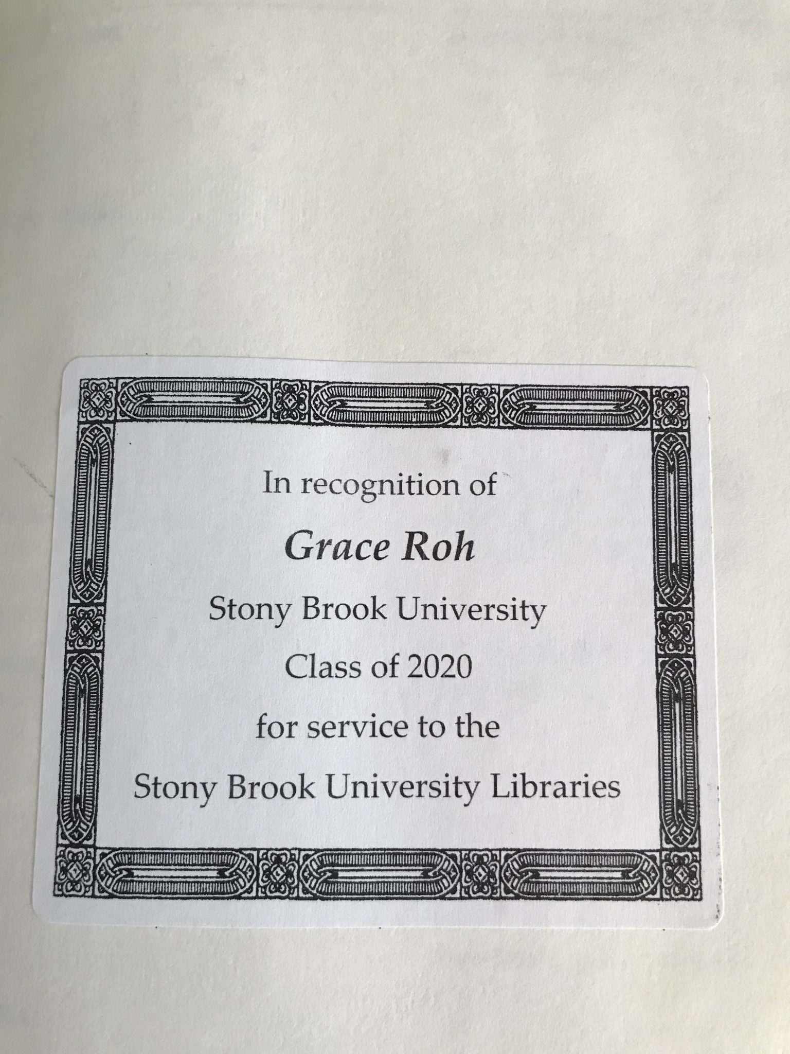 University Libraries Honors Our Graduating Student Employees Stony