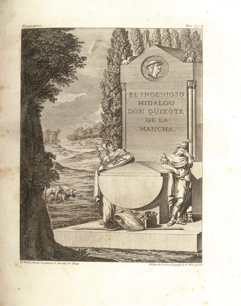 Plate from El ingenioso hidalgo Don Quixote de la Mancha. 1780, t. 4.  Special Collections, SBUL.