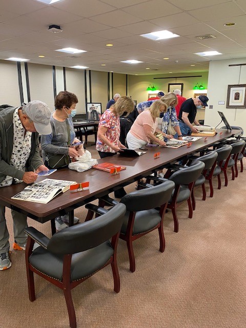 Graduates from SBU's Class of 1972 visit Special Collections and University Archives on Saturday, June 4, 2022.