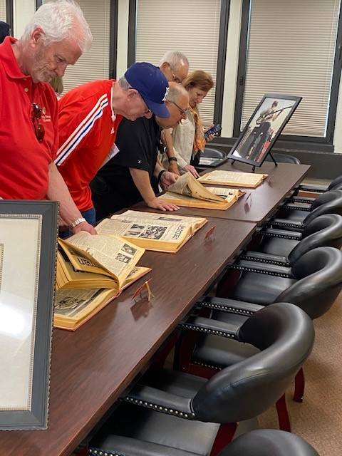 Graduates from SBU's Class of 1972 visit Special Collections and University Archives on Saturday, June 4, 2022. 