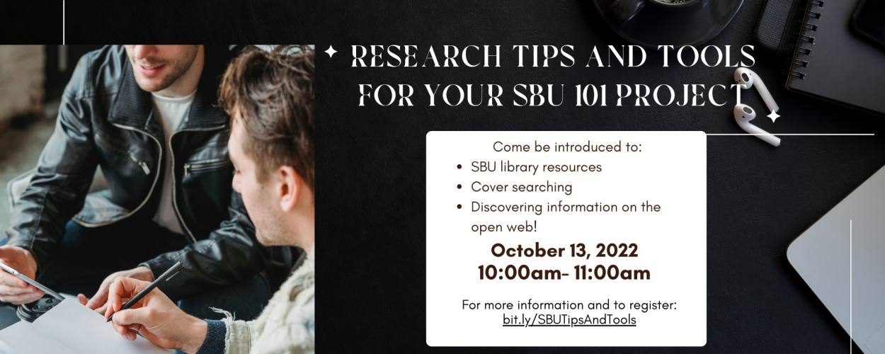 Research Tips and Tools, SBU 101 Project