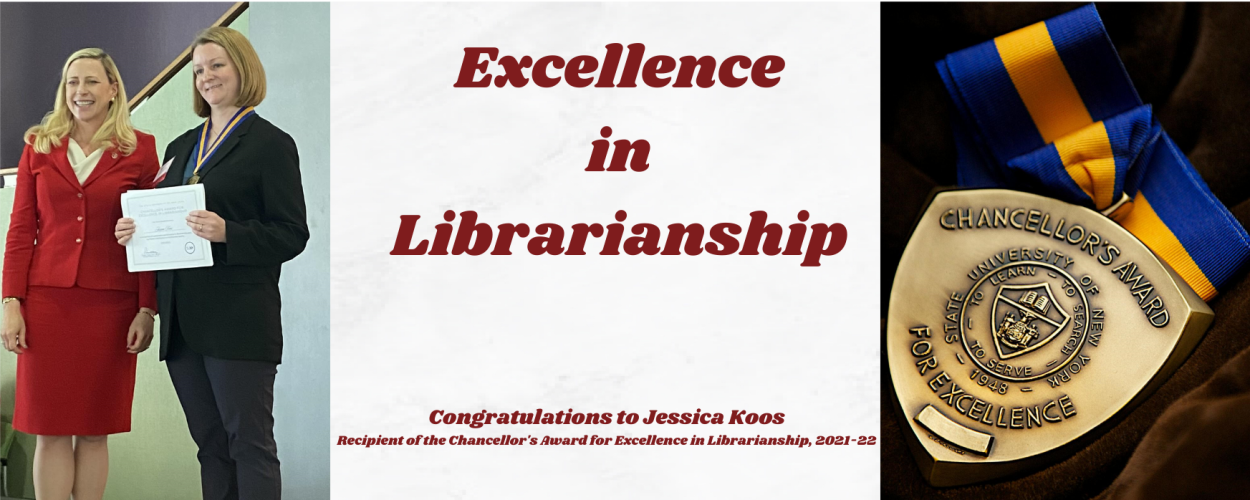 Excellence in Librarianship, Jessica Koos