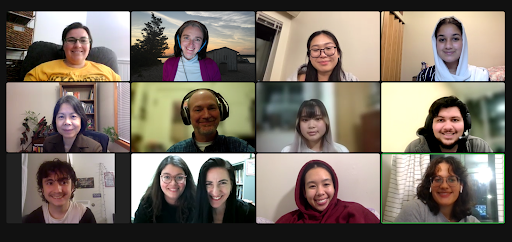 Screenshot of 12 SBU librarians and writing tutors in a Zoom Grid