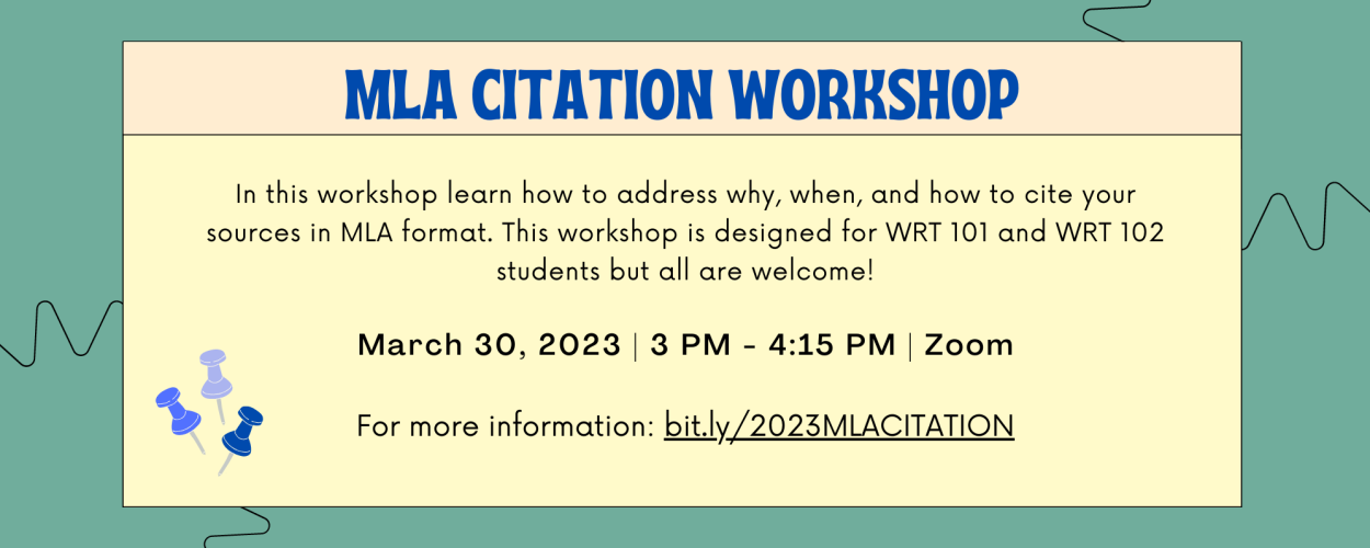 MLA Citation Workshop