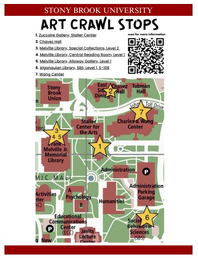 Fall 2025 Art Crawl schedule and map