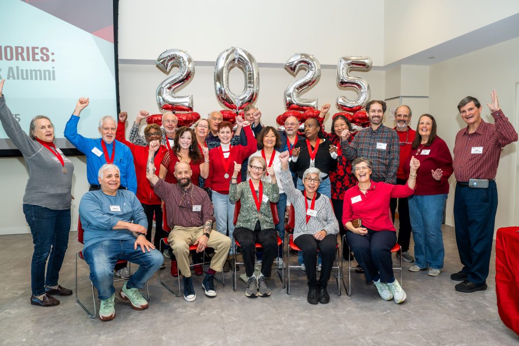 Alums from the Class of 1975 visit Stony Brook University on October 25, 2025. Photograph by Kristy Leibowitz.