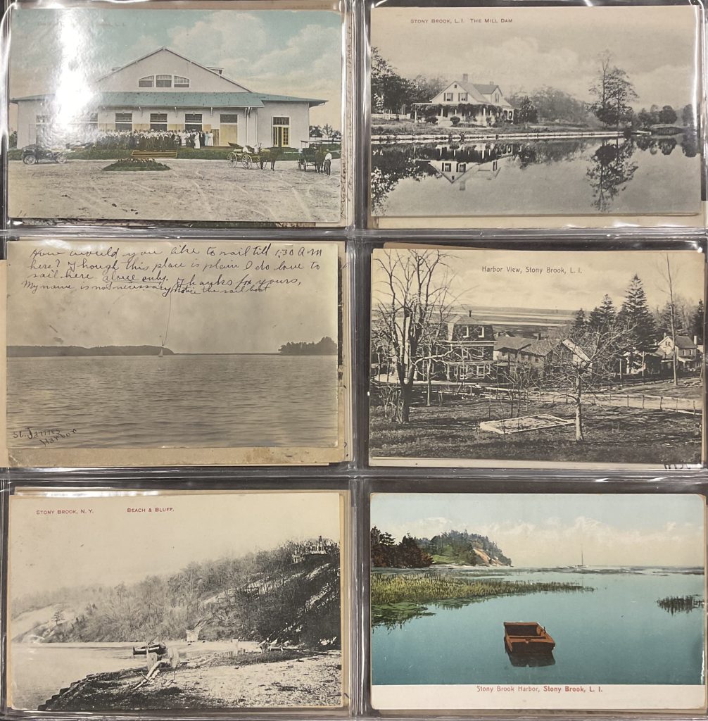 Postcards of Stony Brook, New York from the Tuttle Hawkins Postcard Collection, Special Collections, SBU Libraries.