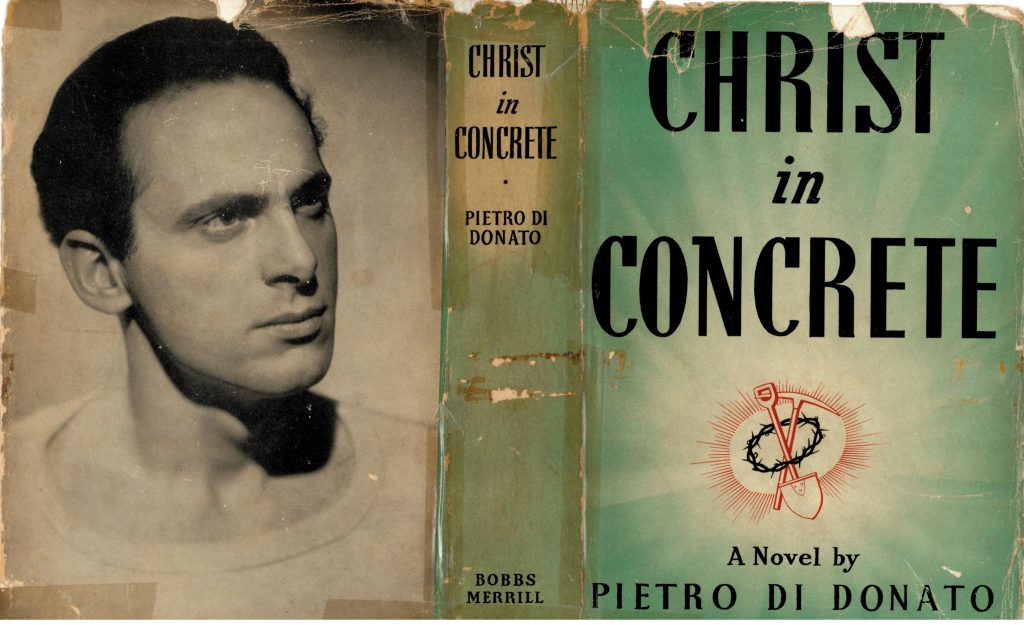 Dust jacket for Christ in Concrete, 1939.